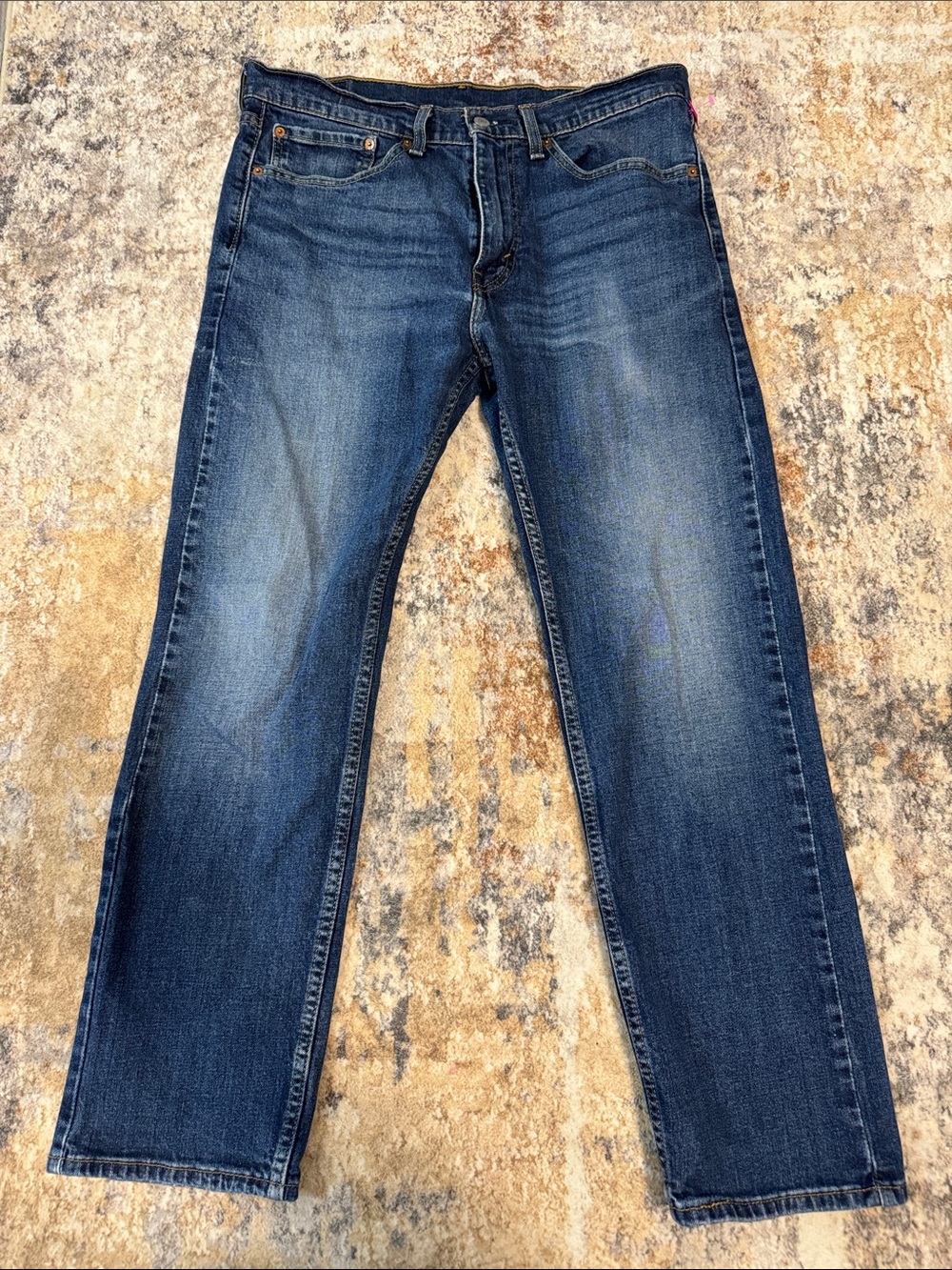 Levi's Men's Straight Jeans in Dark Blue Wash